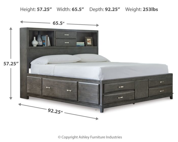 Caitbrook Queen Storage Bed with 8 Drawers product image