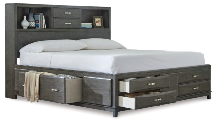 Caitbrook Queen Storage Bed with 8 Drawers product image
