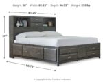 Caitbrook California King Storage Bed with 8 Drawers product image