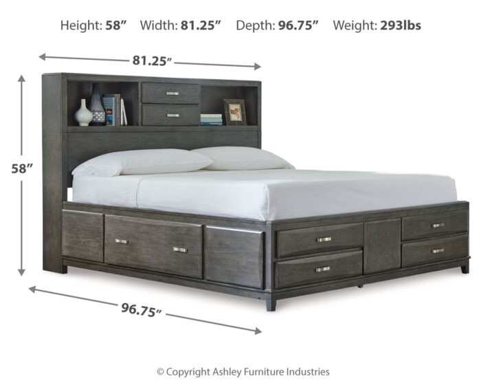 Caitbrook California King Storage Bed with 8 Drawers product image