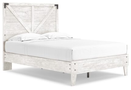 Shawburn Full Crossbuck Panel Platform Bed product image Shawburn Full Crossbuck Panel Platform Bed https://ashleyfurniture.scene7.com/is/image/AshleyFurniture/EB4121-156-112-NM-ANGLE-SW-P1-KO?scl=1&printres=300