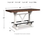 Valebeck Counter Height Dining Table and 4 Barstools product image