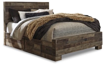 Derekson Queen Panel Bed with 2 Storage Drawers product image