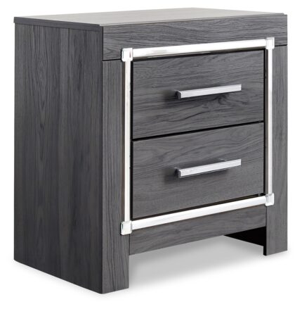 Lodanna Queen Panel Storage Bed with Mirrored Dresser and Nightstand product image