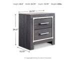 Lodanna Queen Panel Storage Bed with Mirrored Dresser and Nightstand product image