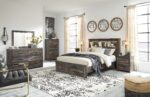Drystan Queen Bookcase Bed with 2 Storage Drawers product image