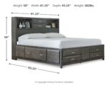 Caitbrook King Storage Bed with 8 Drawers product image