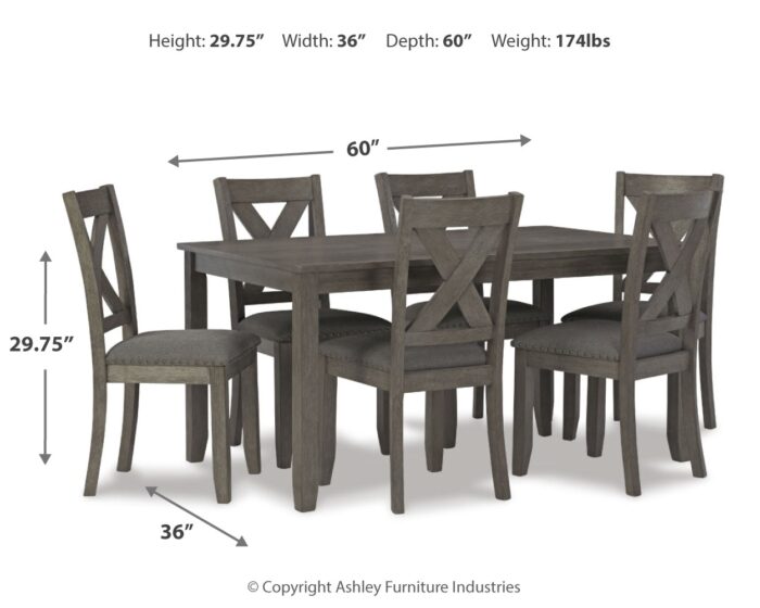 Caitbrook Dining Table and Chairs (Set of 7) product image