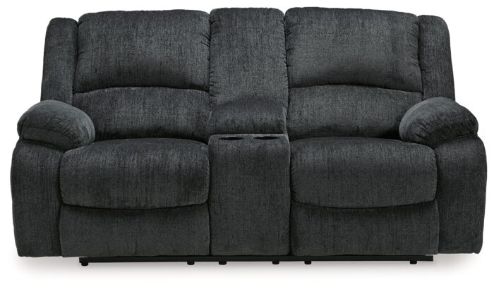 Draycoll Reclining Loveseat with Console product image Draycoll Reclining Loveseat with Console https://ashleyfurniture.scene7.com/is/image/AshleyFurniture/7650494-SET-10X8-CROP?scl=1&printres=300