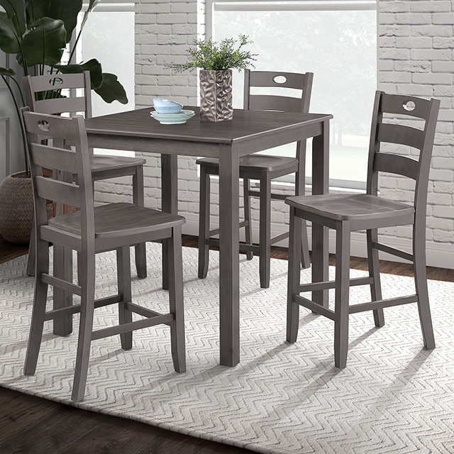 Lubbock 5 Pc. Counter Ht. Table Set - Furniture of America product image