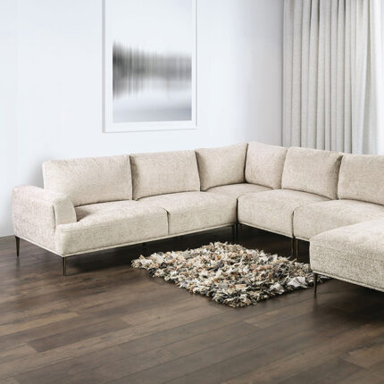 Gladbach J-Shaped Sectional - Furniture of America product image