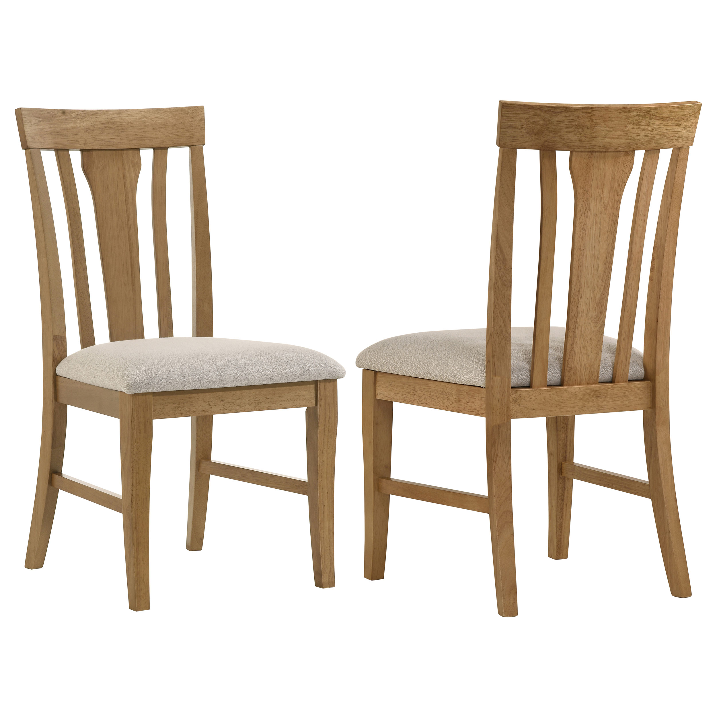Hartville Dining Side Chair Natural Light Brown (Set of 2) - Coaster
