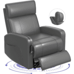 Power Swivel Rocker Recliner in Grey By Simply Relax product image