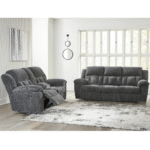 3740688/94 Frohn Manual Reclining Sofa and Loveseat with Console Set By Ashley no tables product image