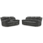 3740688/94 Frohn Manual Reclining Sofa and Loveseat with Console Set By Ashley no background product image