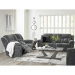 3740688/94 Frohn Manual Reclining Sofa and Loveseat with Console Set By Ashley with decorations product image