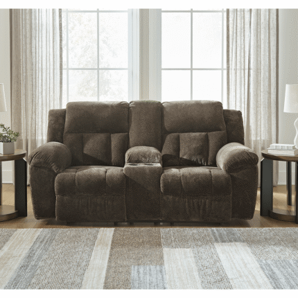 Frohn Manual Reclining Loveseat with Console in Brown By Ashley3740788 Frohn Manual Reclining Loveseat with Console in Brown By Ashley product image