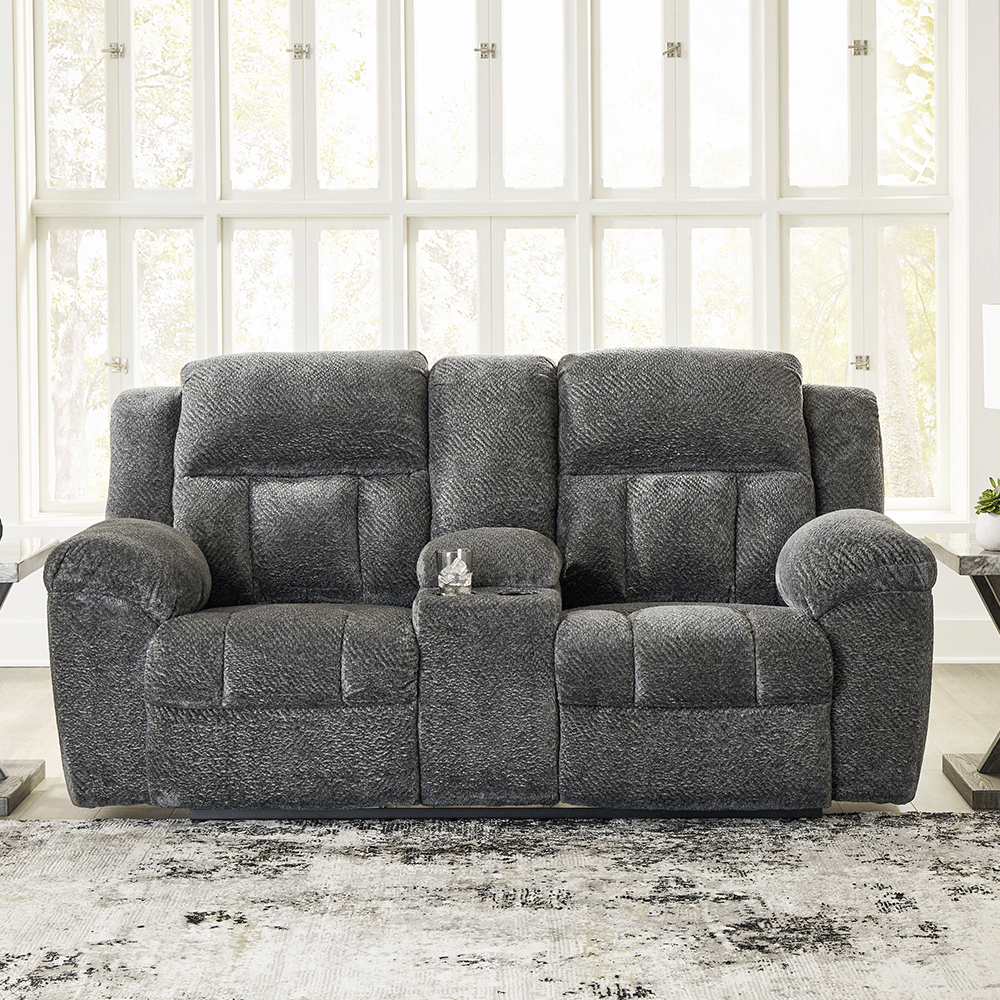 3740694 Frohn Manual Reclining Loveseat with Console By Ashley product image
