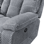 U1165-13P1-STN Bravo Power Reclining Glider By New Classic Furniture fabric Close Up Product image