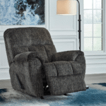 Stayfish Recliner Rocker Recliner in Grey By Ashley open product image