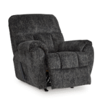 Stayfish Recliner Rocker Recliner in Grey By Ashley open no background product image