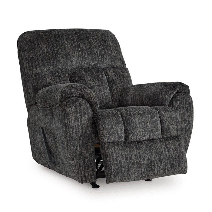 Stayfish Recliner Rocker Recliner in Grey By Ashley open no background product image