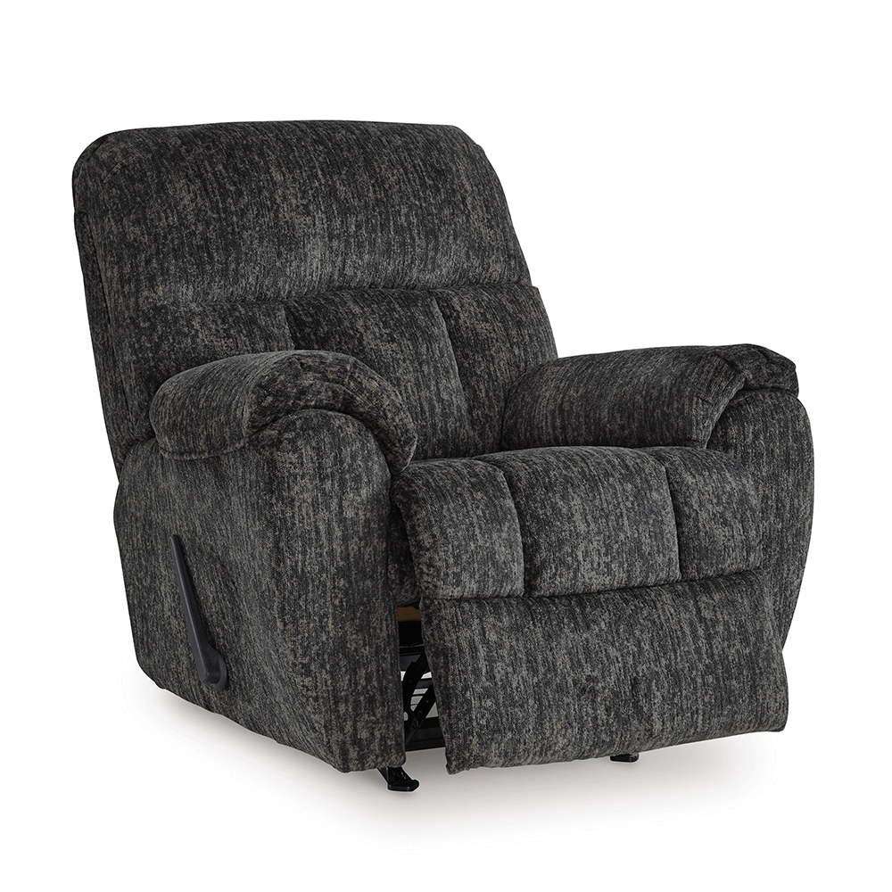 Stayfish Recliner Rocker Recliner in Grey By Ashley open no background product image
