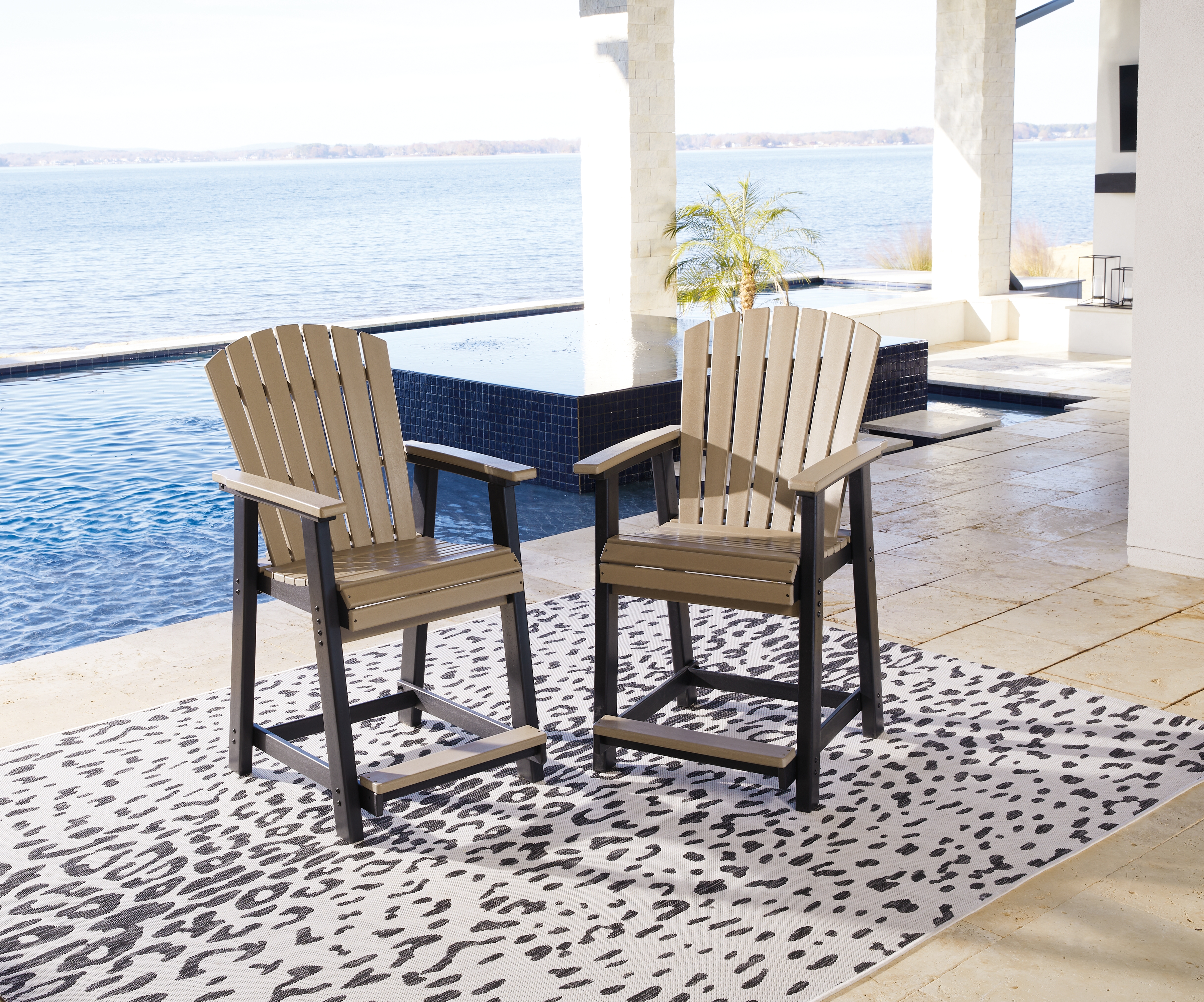 Fairen Trail Outdoor Counter Height Bar Stool (Set of 2) product image