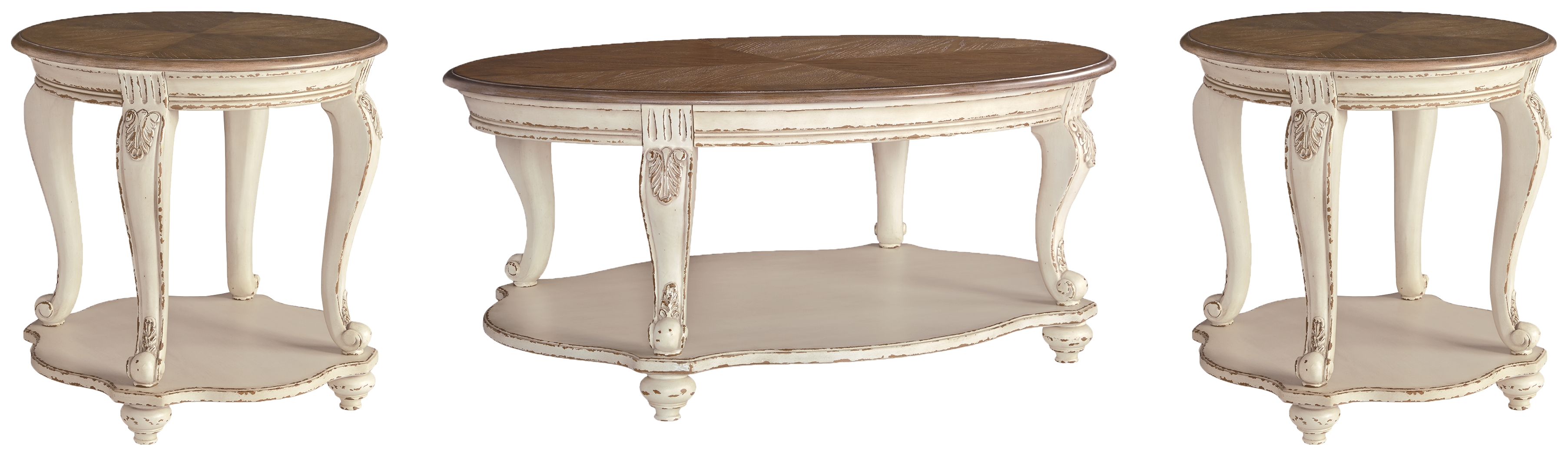 Realyn Coffee Table and 2 End Tables - Ashley Direct