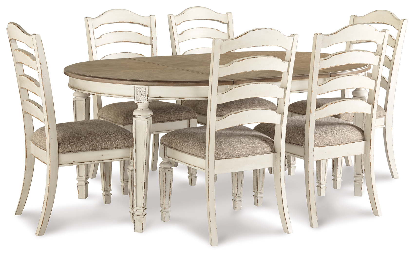 Realyn Dining Table and 6 Chairs - Ashley Direct