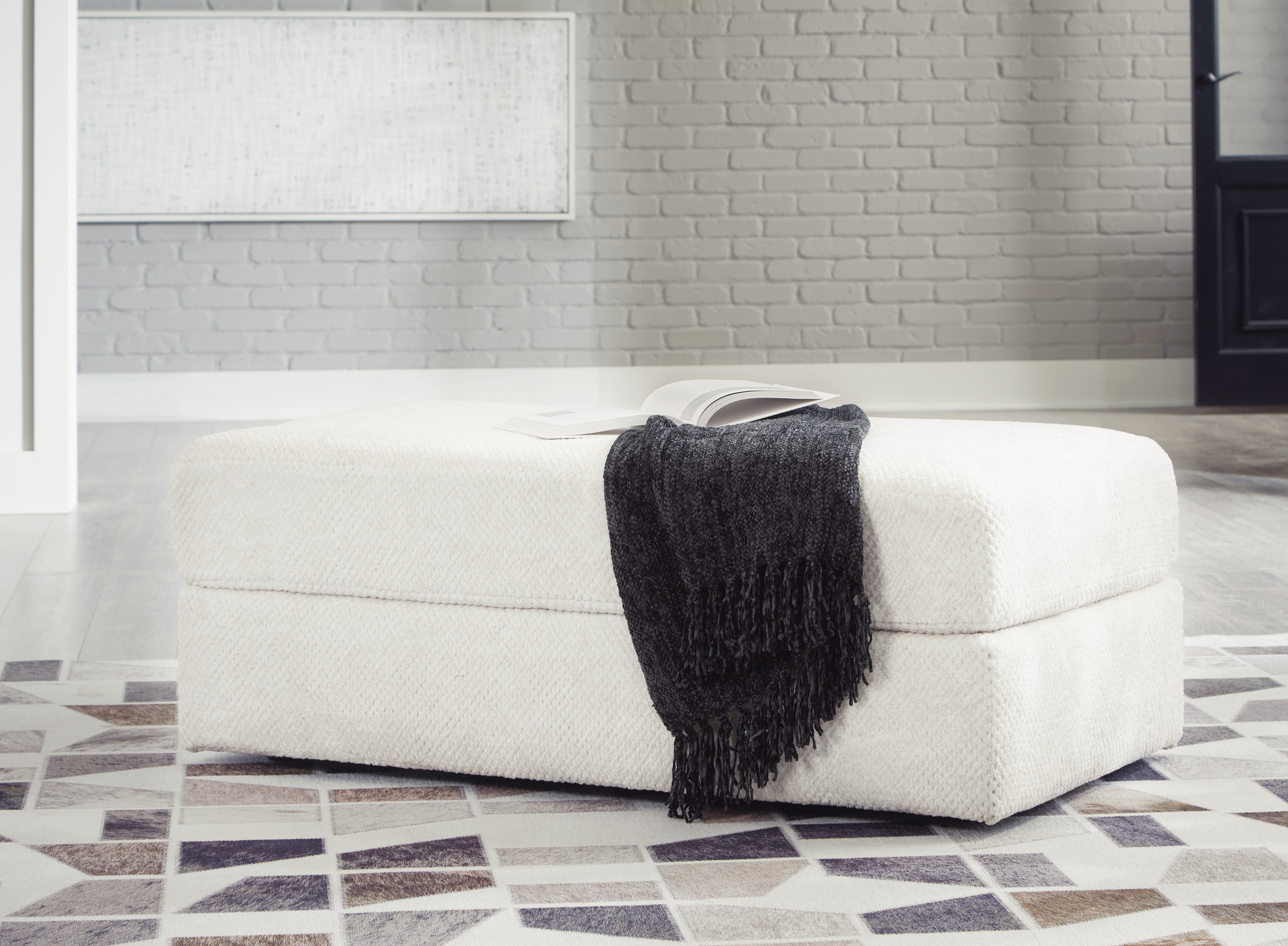 Karinne Oversized Accent Ottoman - Ashley Direct