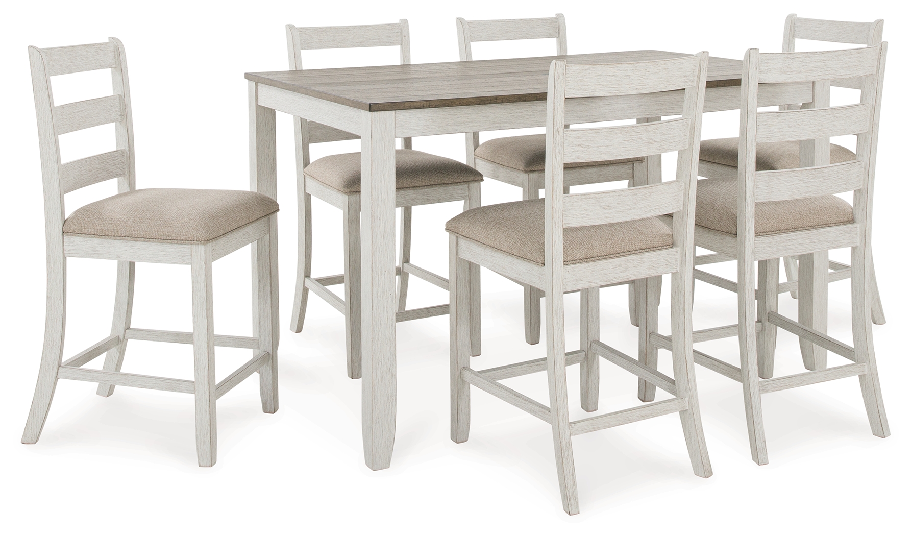 Skempton Counter Height Dining Table and Bar Stools (Set of 7) - Ashley Direct