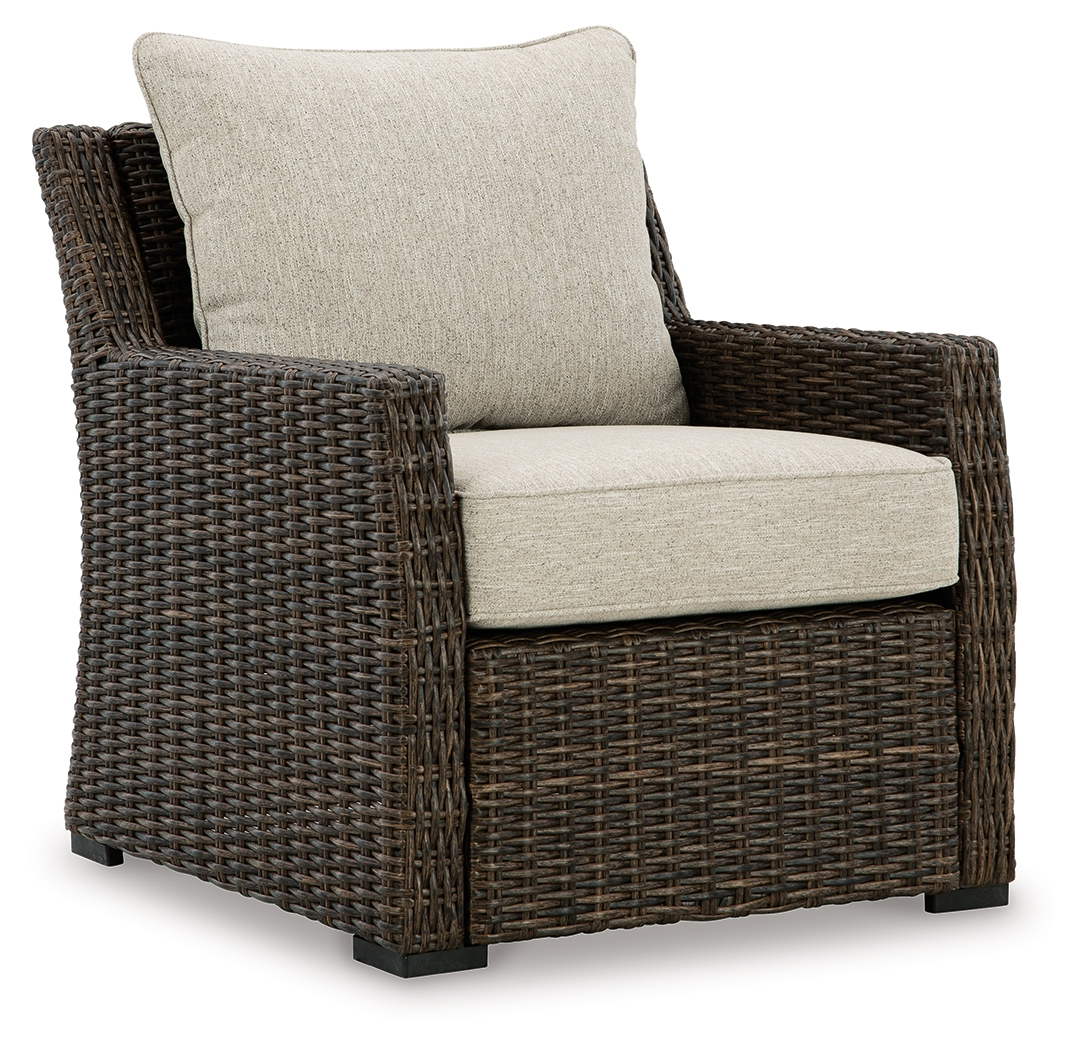 Brook Ranch Outdoor Lounge Chair with Cushion - Ashley Direct
