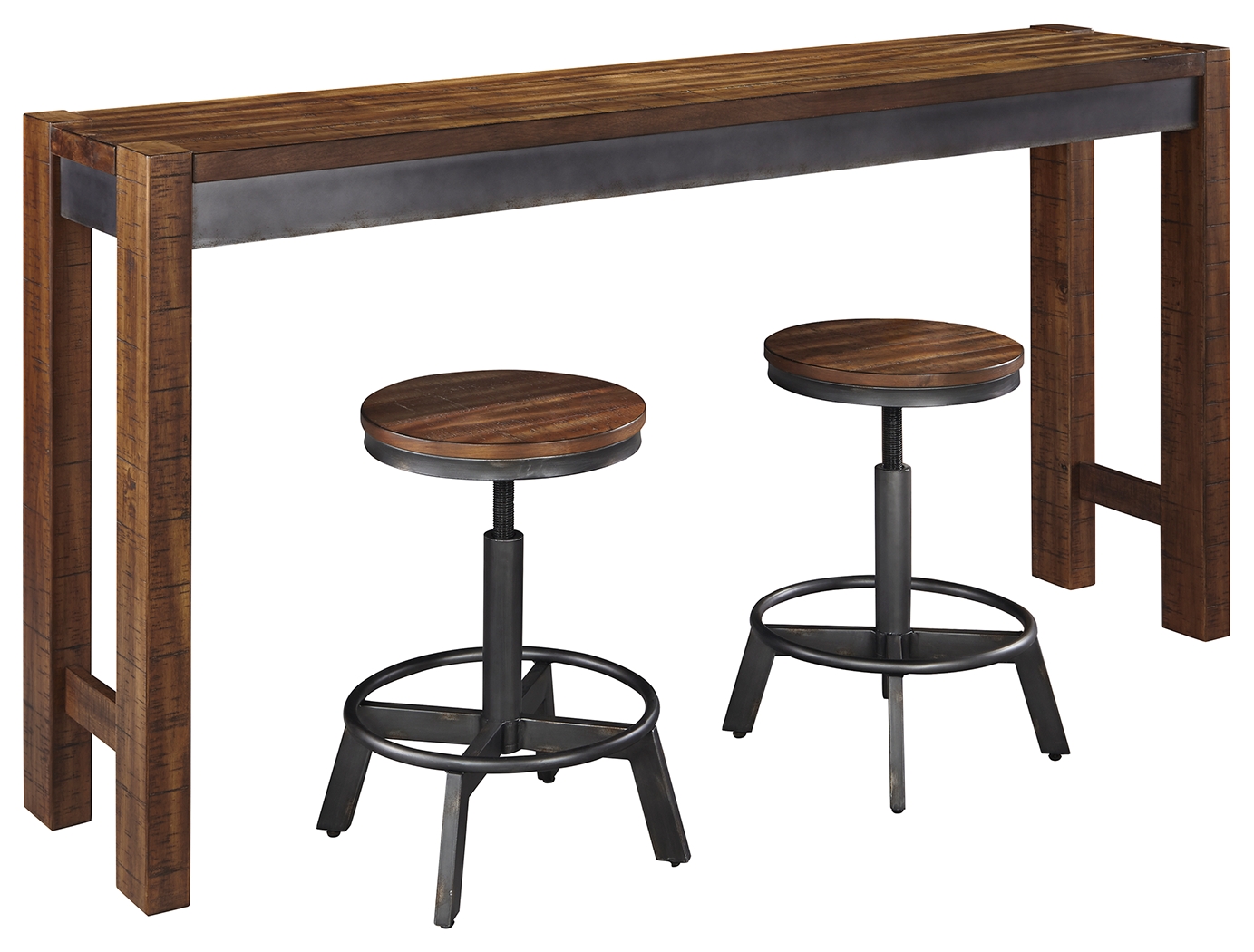 Torjin Counter Height Dining Table and 2 Barstools - Ashley Direct