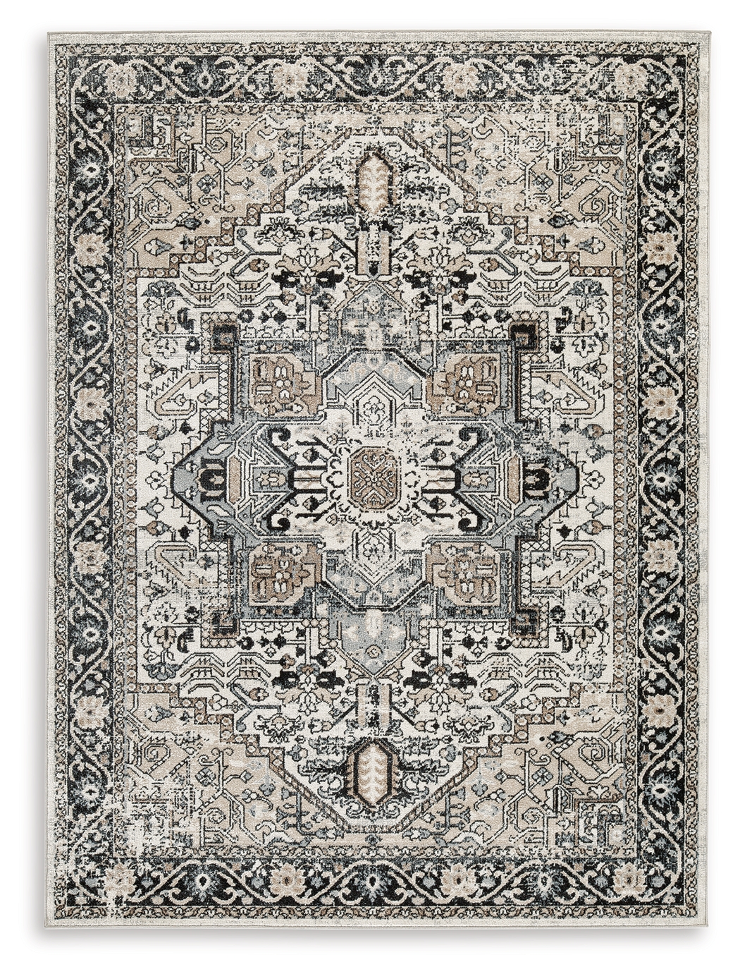 Gregmoore 5'2" x 6'10" Washable Rug - Ashley Direct