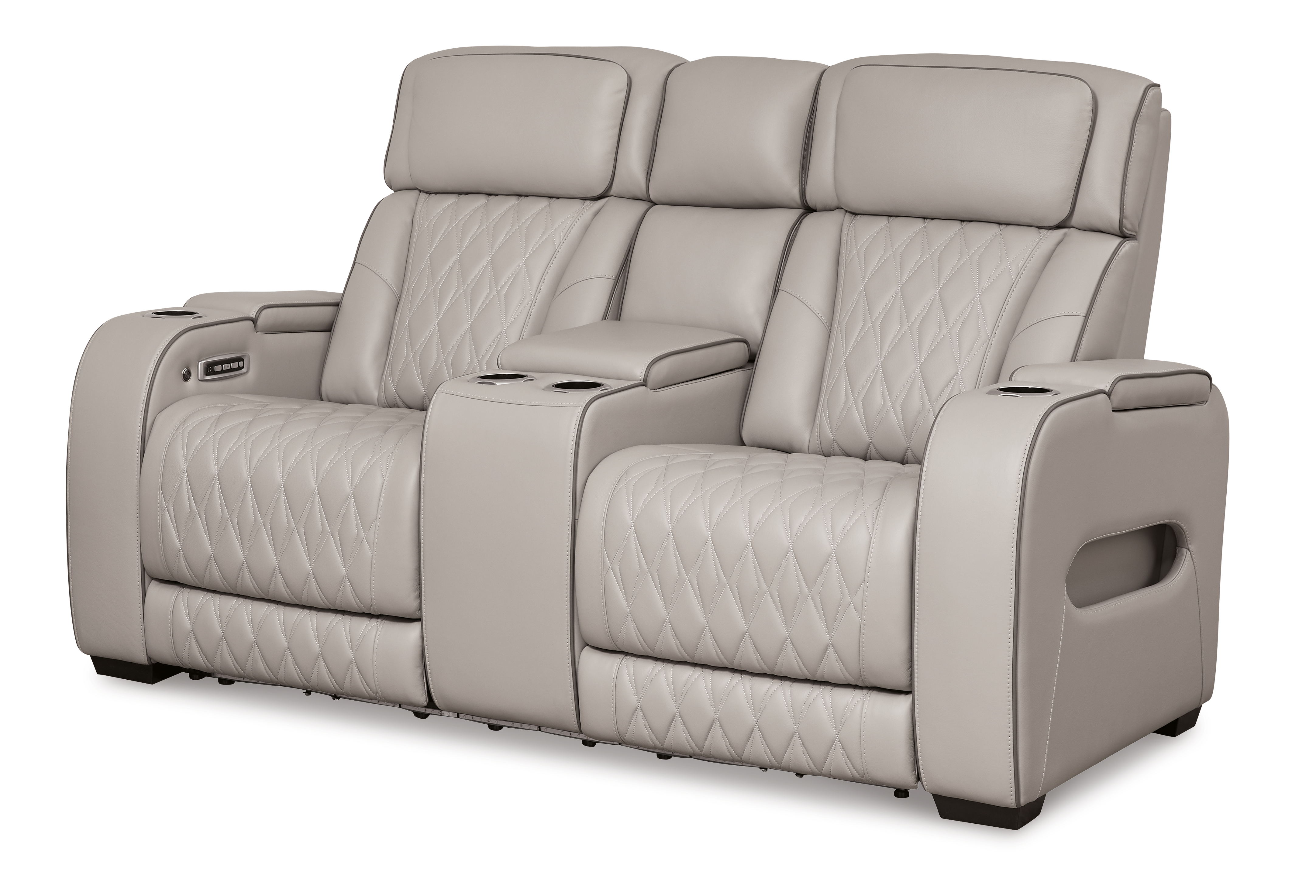 Boyington Power Reclining Loveseat with Console - Ashley Direct