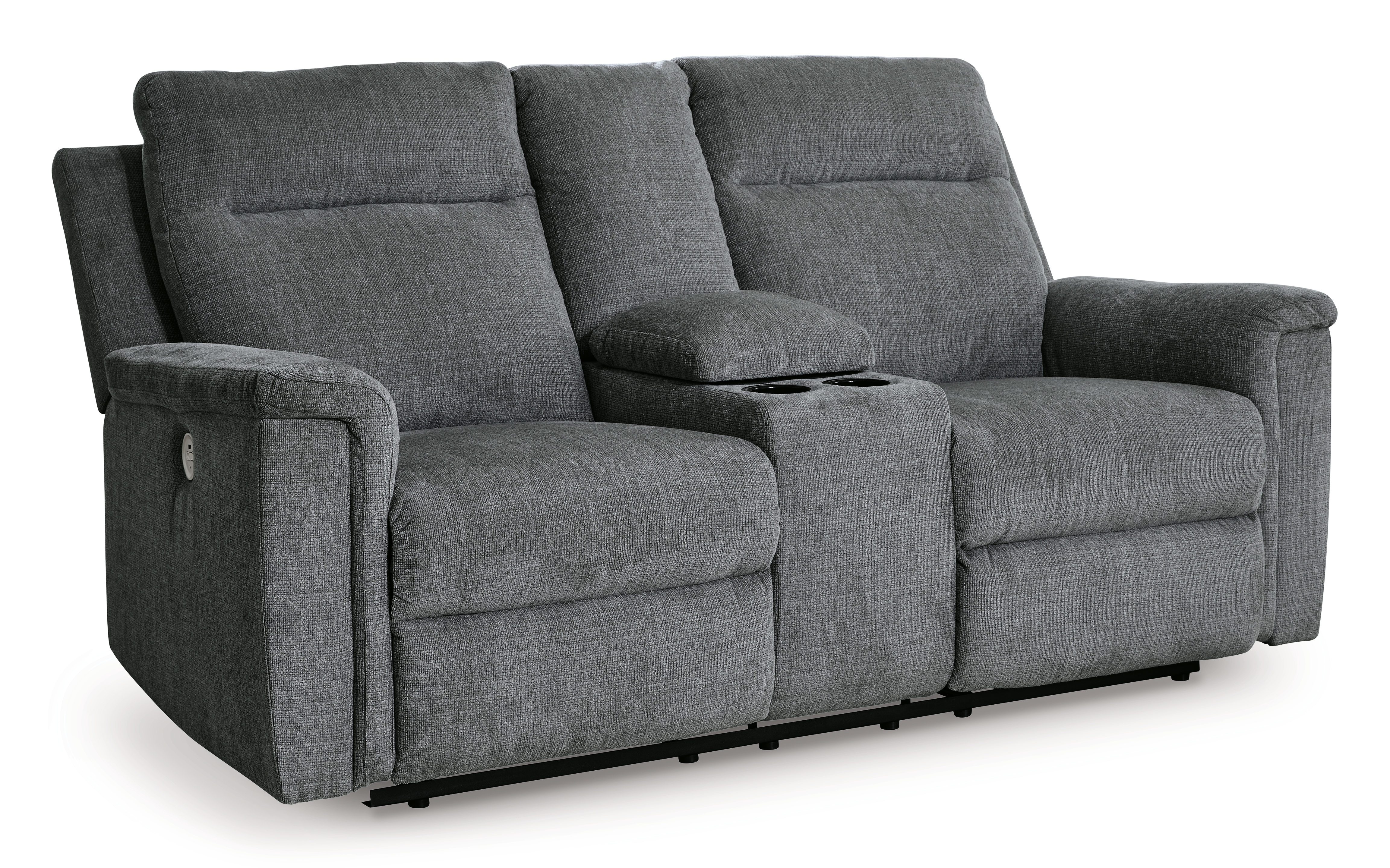 Barnsana Power Reclining Loveseat with Console - Ashley Direct