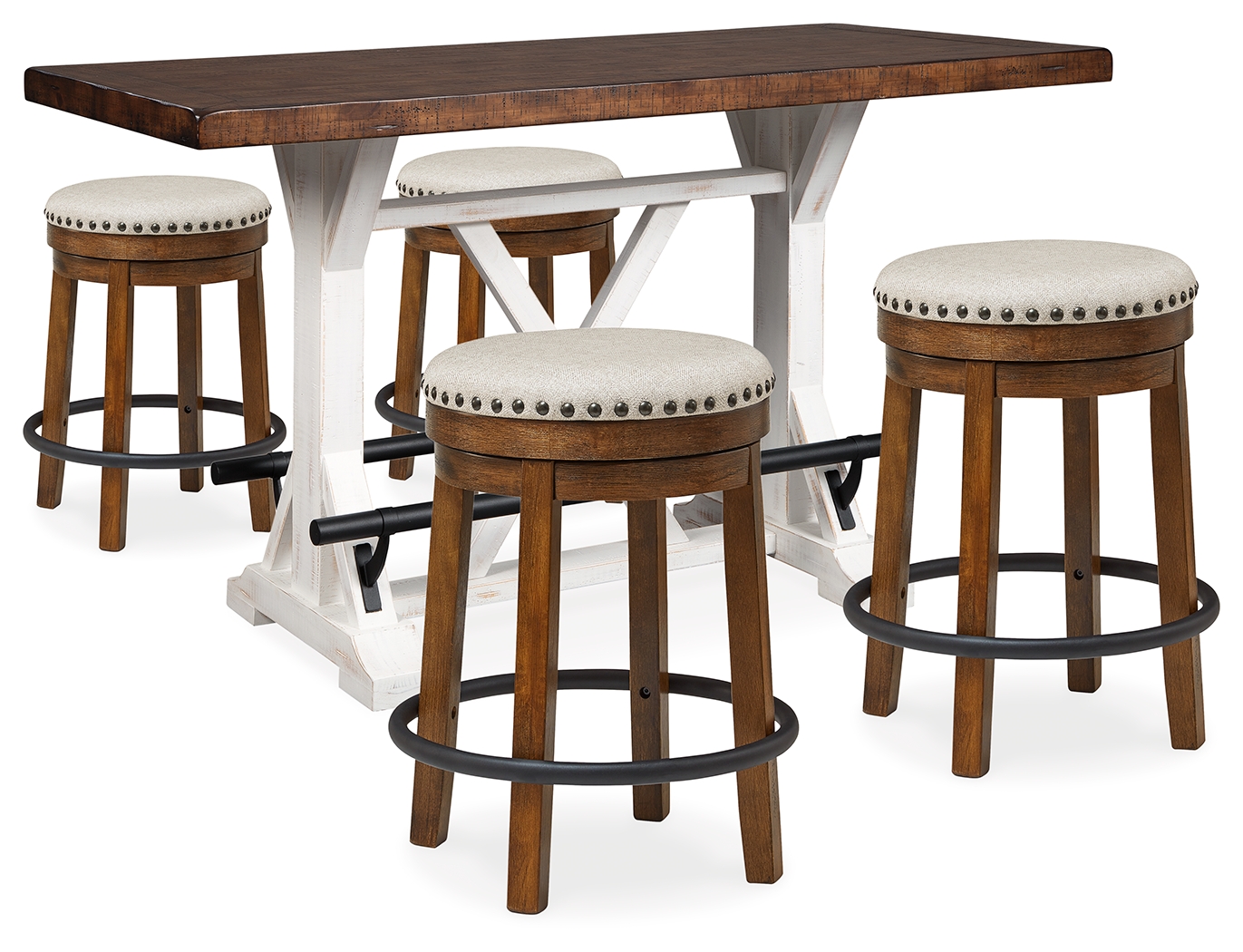 Valebeck Counter Height Table and 4 Stools - Ashley Direct