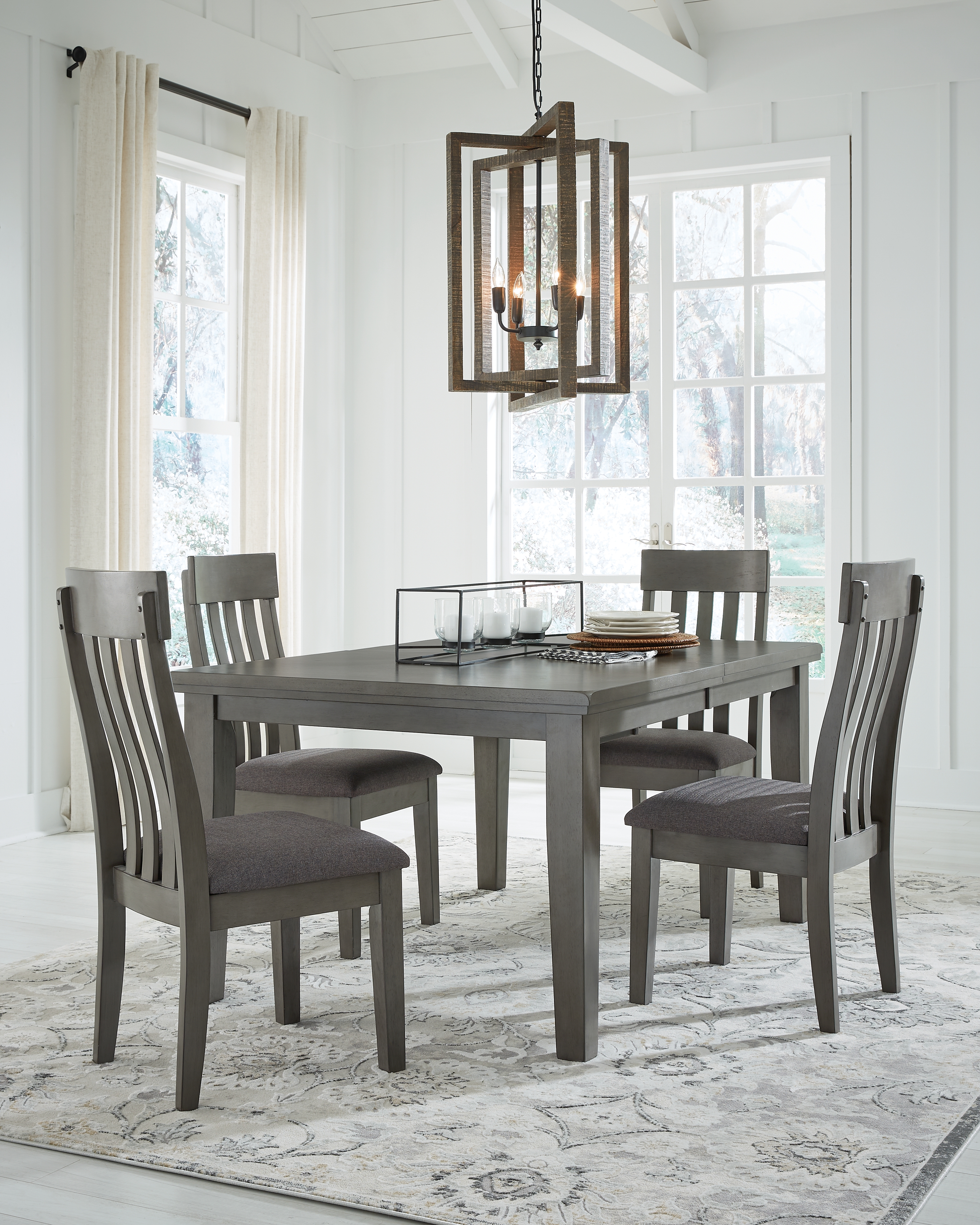 Hallanden Dining Table and 4 Chairs - Ashley Direct