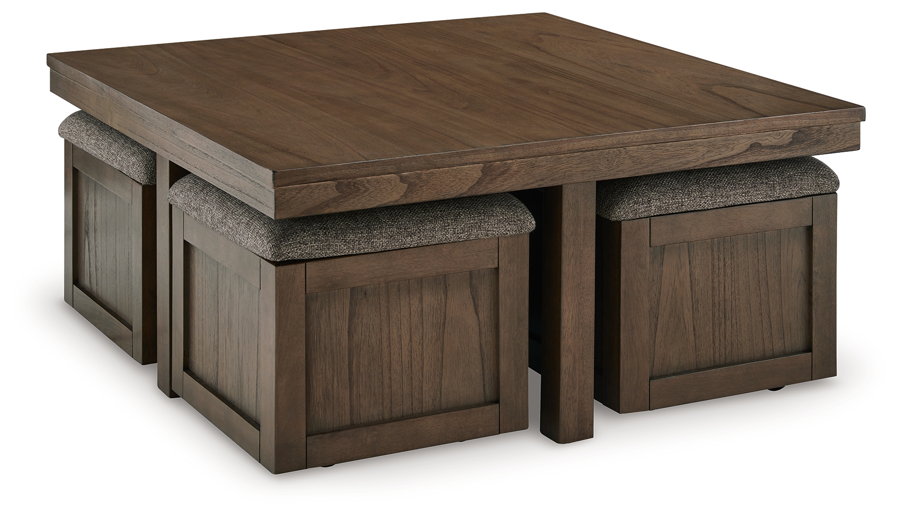 Boardernest Coffee Table with 4 Stools - Ashley Direct