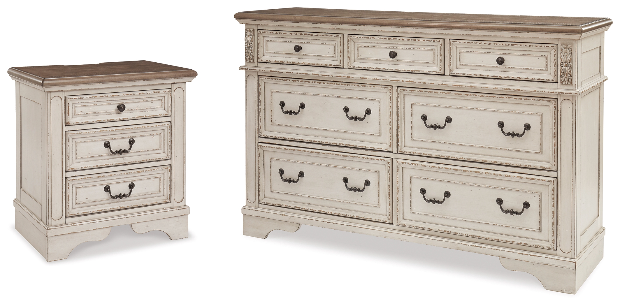 Realyn Dresser and 2 Nightstands - Ashley Direct