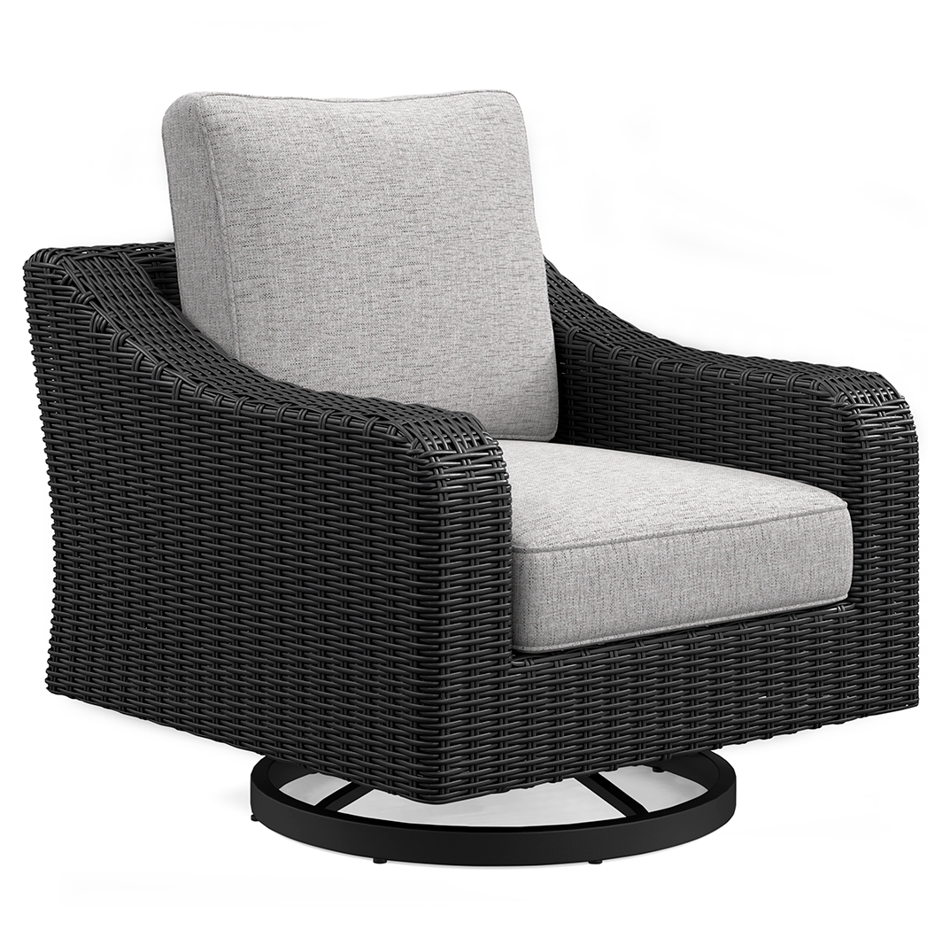 Beachcroft Outdoor Swivel Lounge with Cushion - Ashley Direct