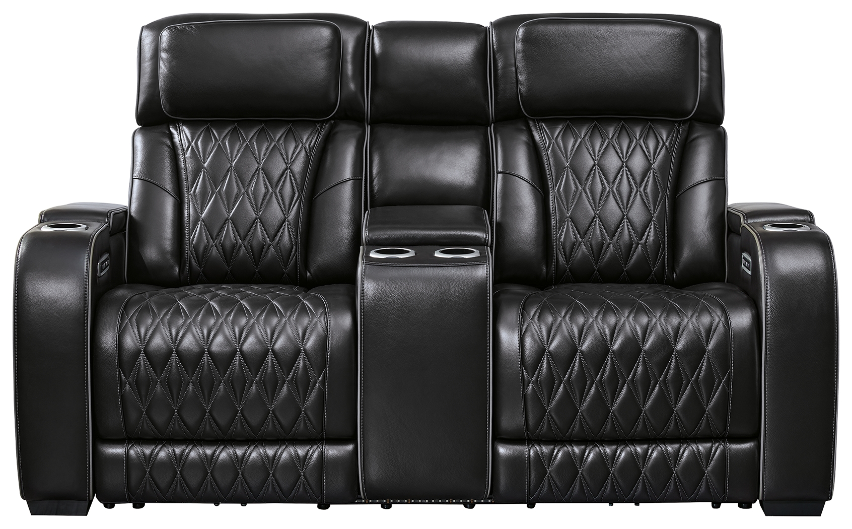 Boyington Power Reclining Loveseat with Console - Ashley Direct