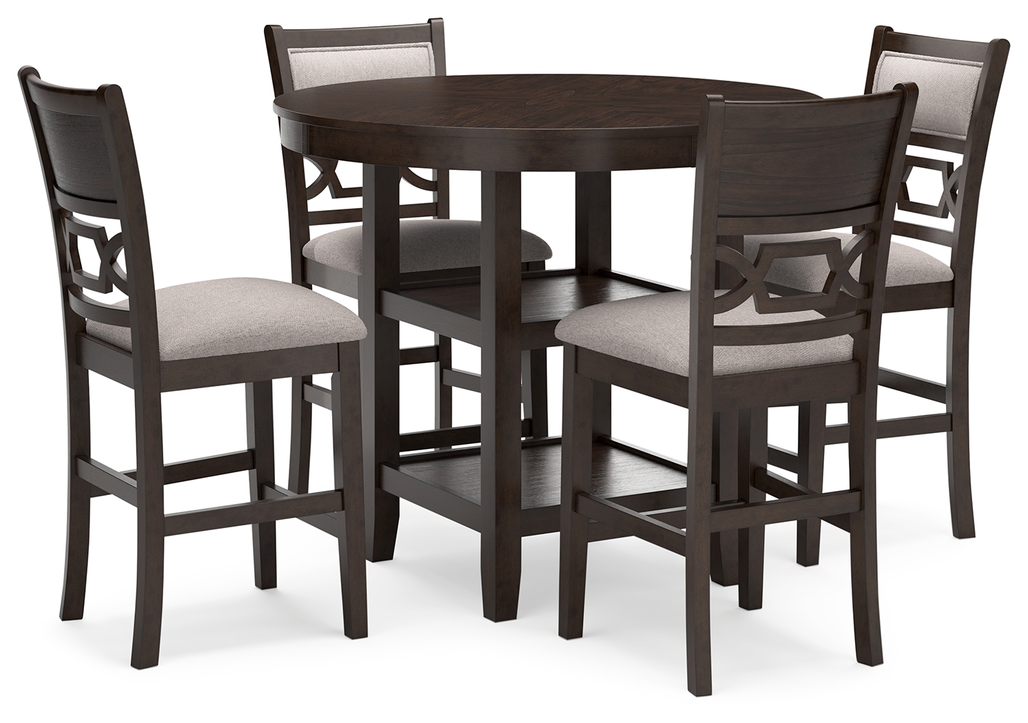 Langwest Counter Height Dining Table and 4 Barstools (Set of 5) - Ashley Direct
