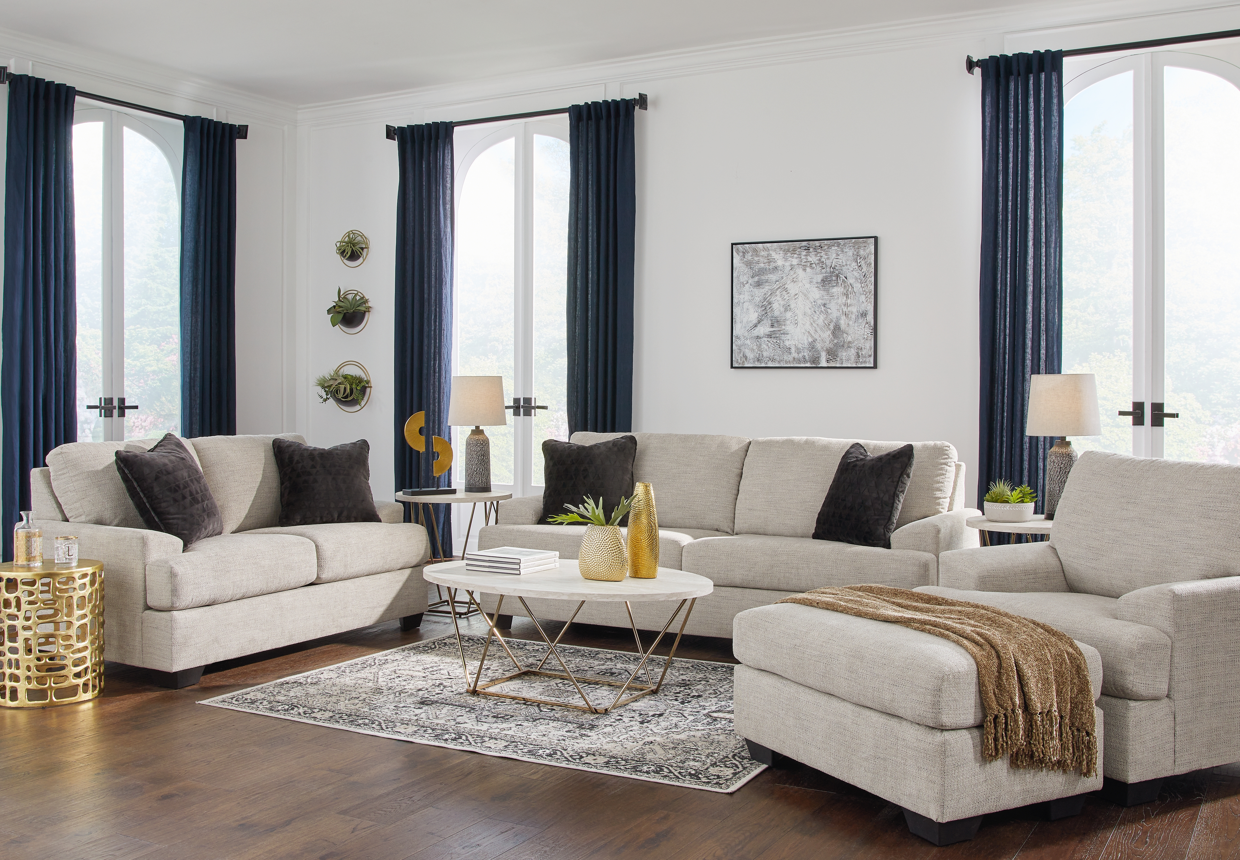 Vayda Sofa, Loveseat, Chair and Ottoman - Ashley Direct