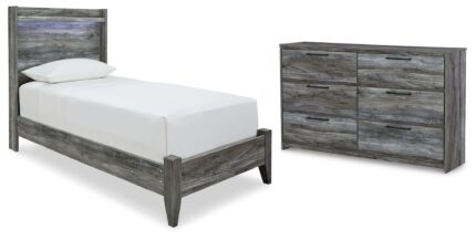 Baystorm Twin Panel Bed and Dresser - Ashley Direct