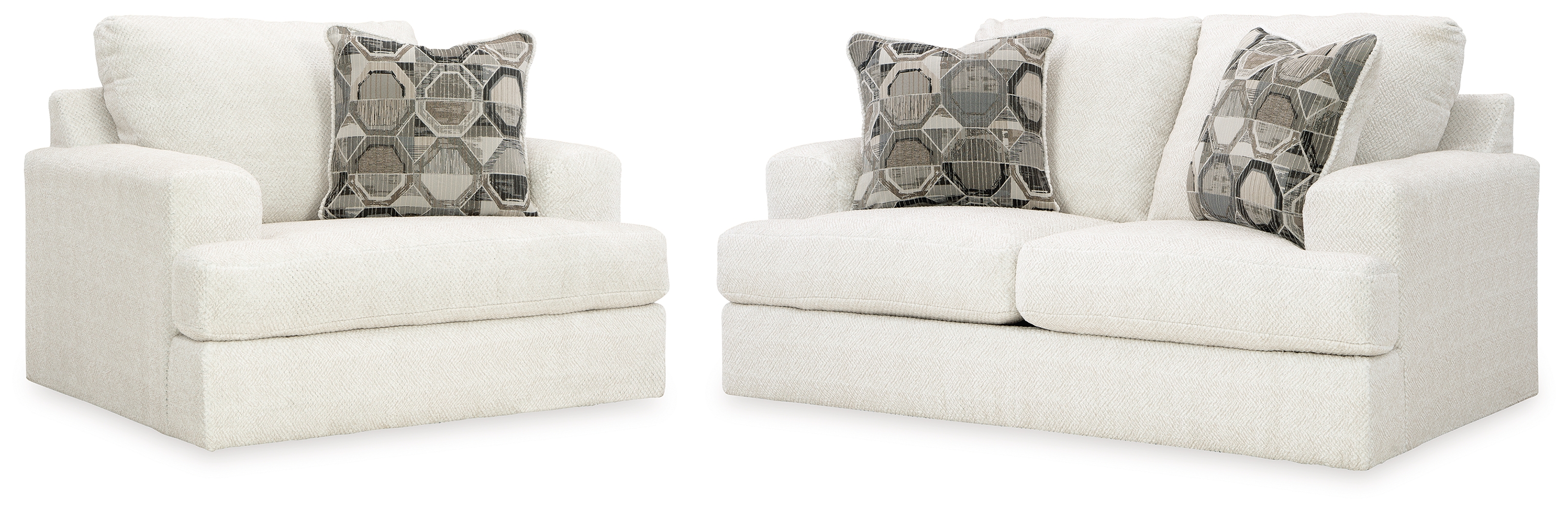 Karinne Loveseat and Chair - Ashley Direct