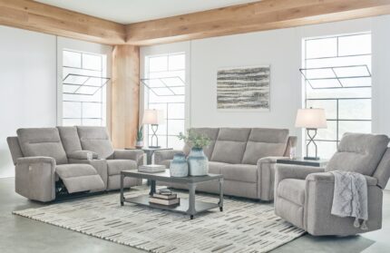 Barnsana Power Reclining Sofa, Loveseat and Recliner - Ashley Direct