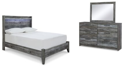 Baystorm Full Panel Bed, Dresser and Mirror - Ashley Direct
