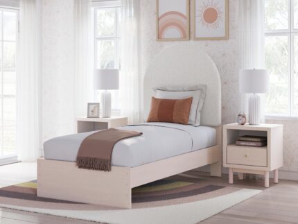Wistenpine Twin Upholstered Panel Bed - Ashley Direct